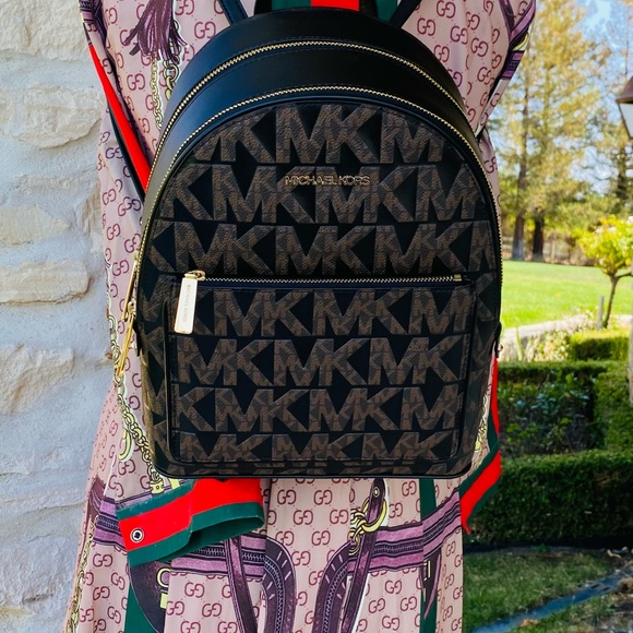 Michael Kors Adina signature backpack brown NWT - Picture 3 of 13